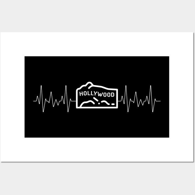 Hollywood Heartbeat Wall Art by WearablePSA